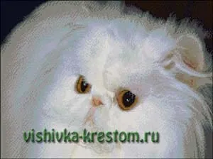 Набор вышивки крестом Белая кошка 