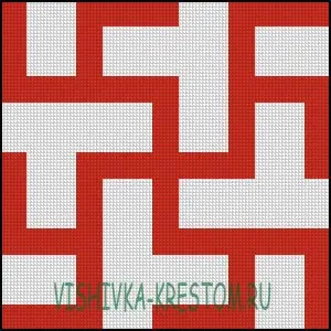 Вышивка крестом Цветок Папоротника 