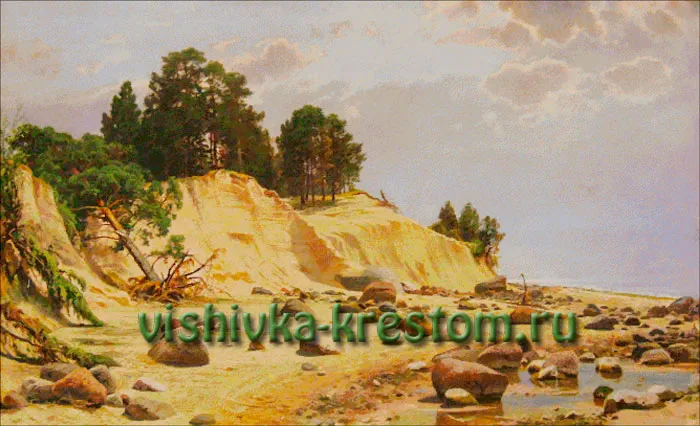 Вышивка крестом После шторма в Мери-Хови