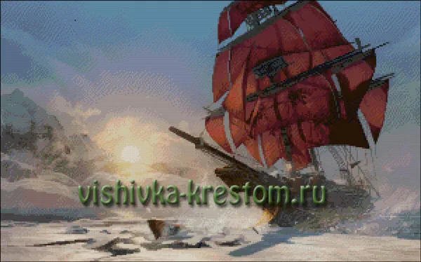 Вышивка крестом Парусник ассасинов