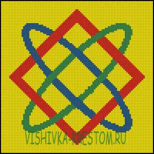 Вышивка крестом Звезда Лады-Богородицы