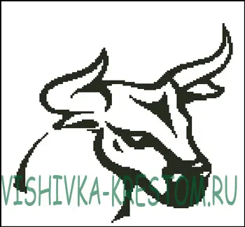 Вышивка крестом Бык 