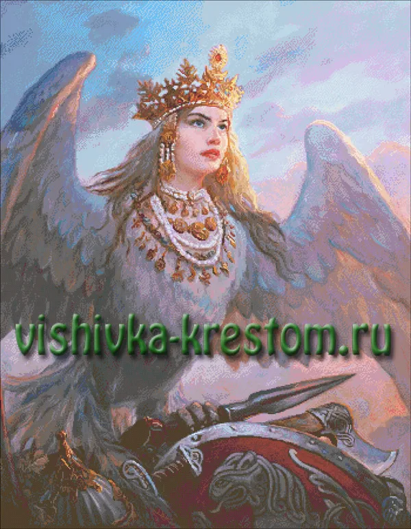Вышивка крестом Птица Сва