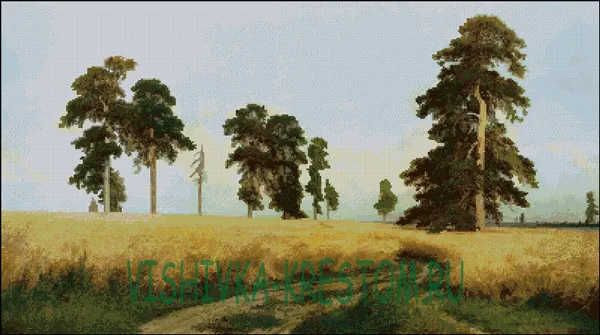 Вышивка крестом Рожь 