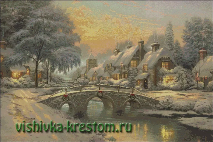 Вышивка крестом Рождество
