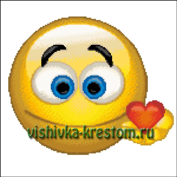 Вышивка крестом Смайлик 