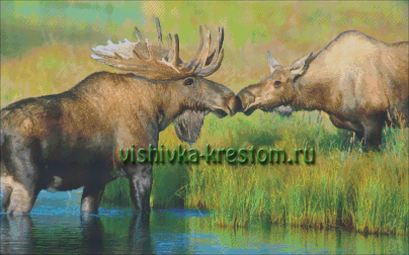 Вышивка крестом Сохатый